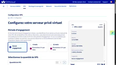 Acheter un VPS-3 chez OVHcloud pour héberger AuditStock